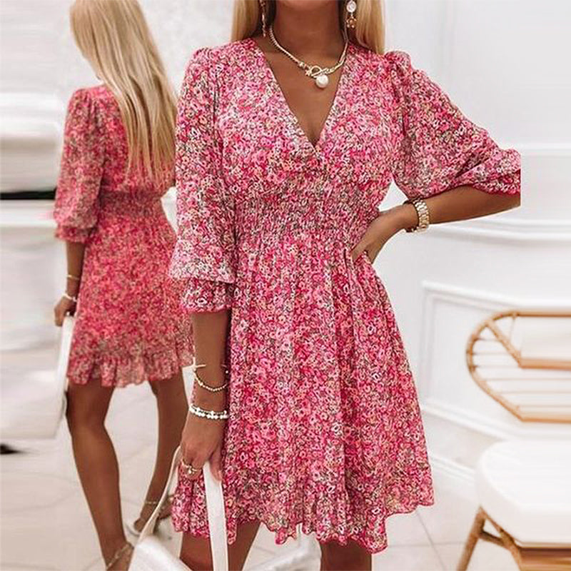 - Robe en mousseline florale