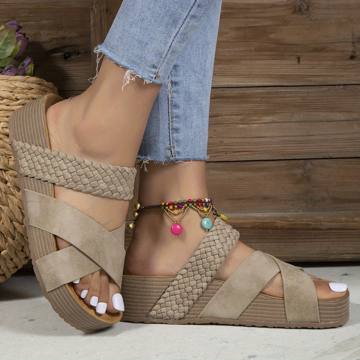 Hannah | Sandales tressées - Look moderne sans effort