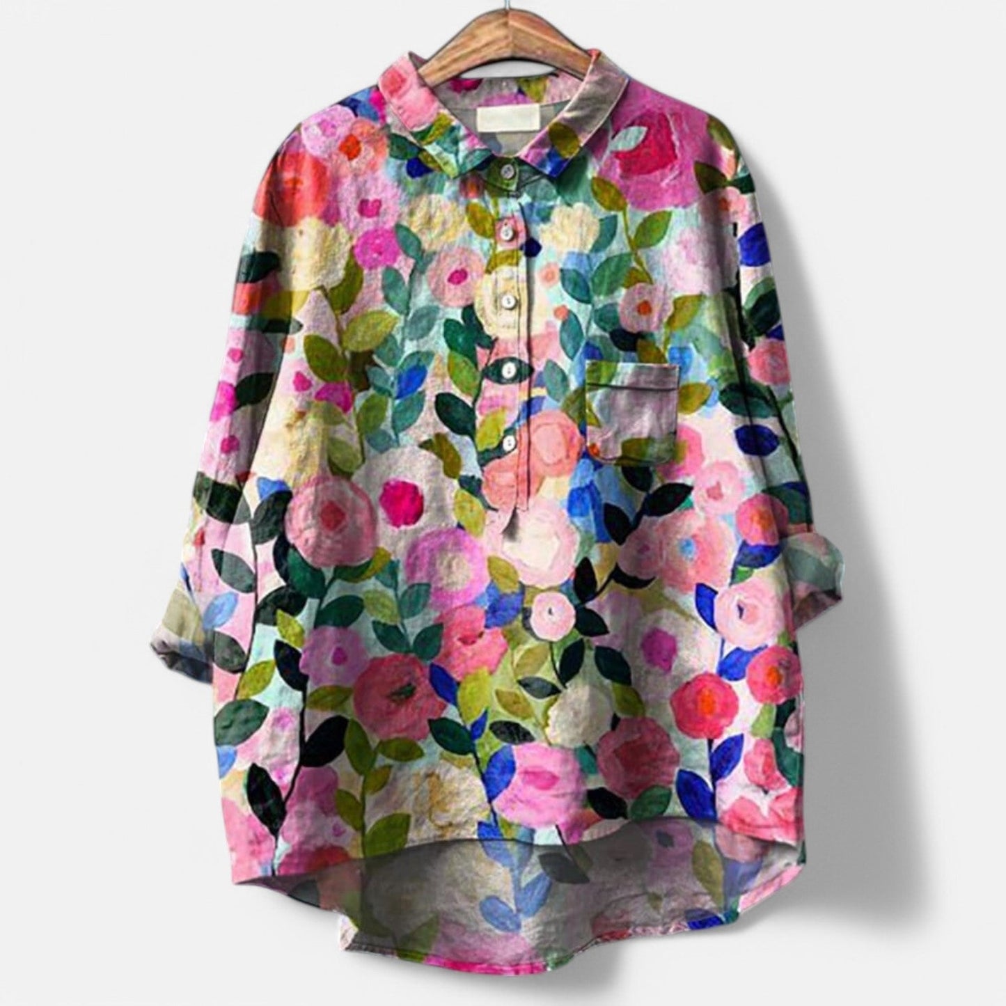 Meyo™ | Blouse Florale Élégante avec une Touche de Grâce