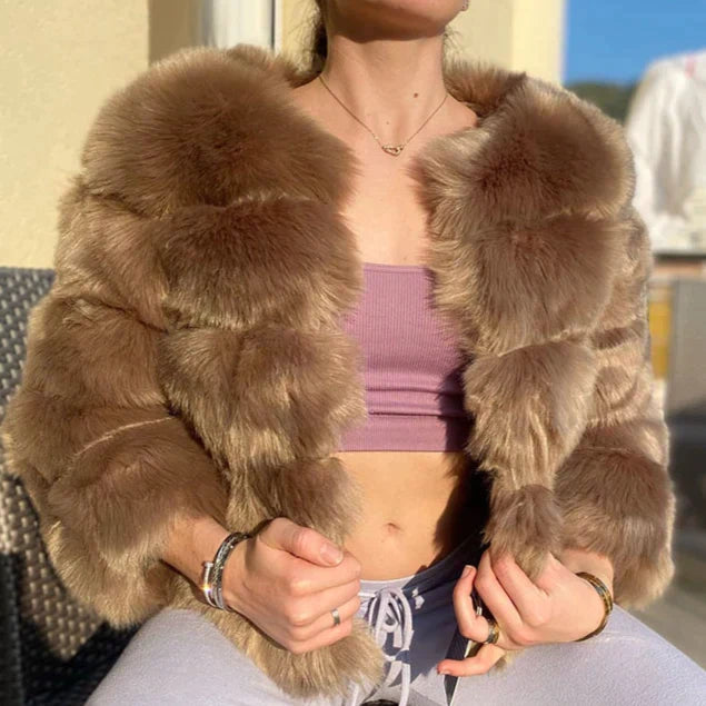 Élégant manteau de fourrure