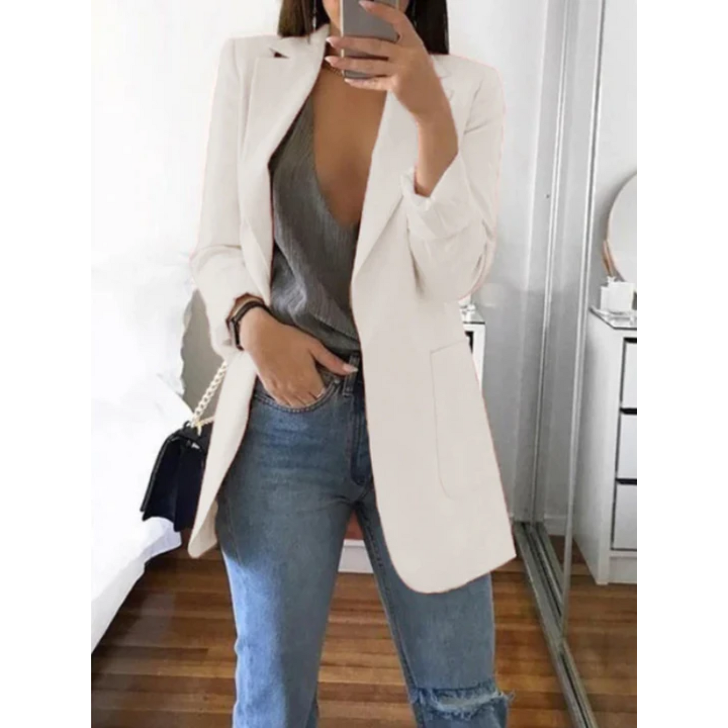 Elena | Blazer slim au design moderne et élégant