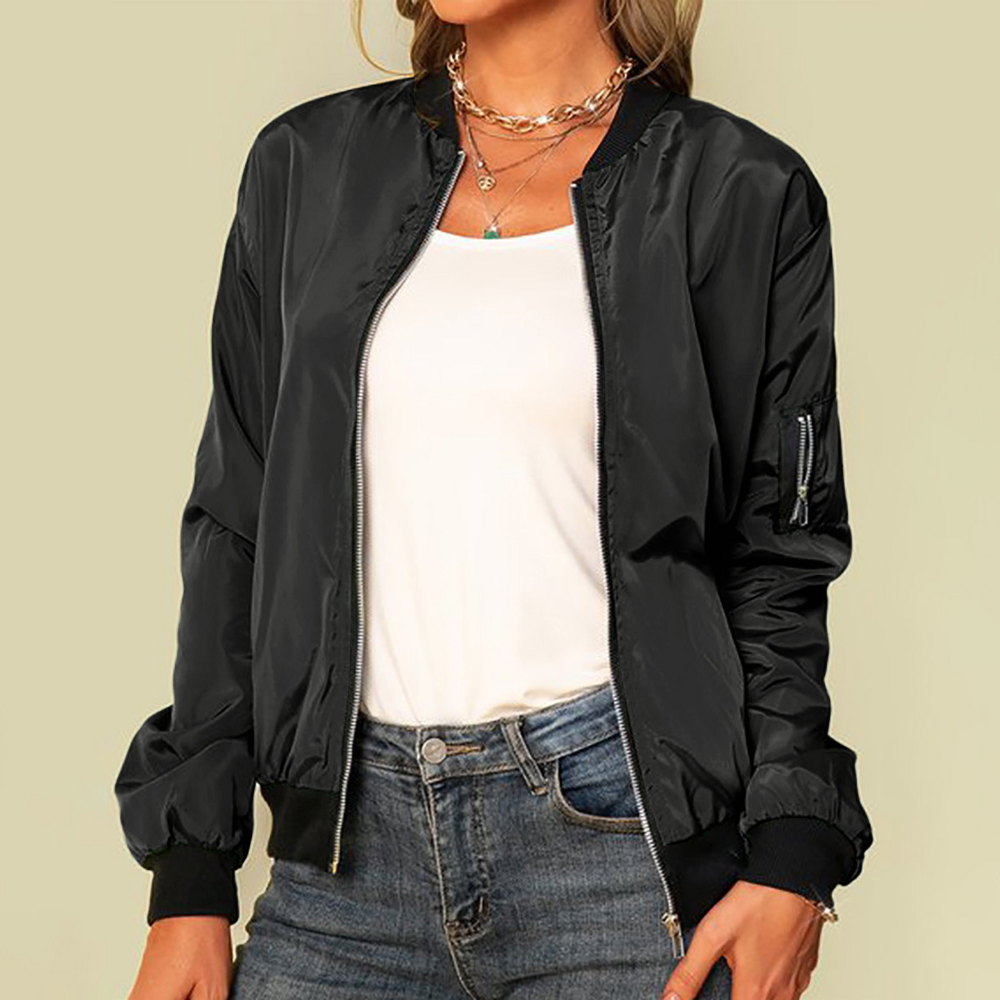 Maudrey - Veste bombardier chic pour femmes