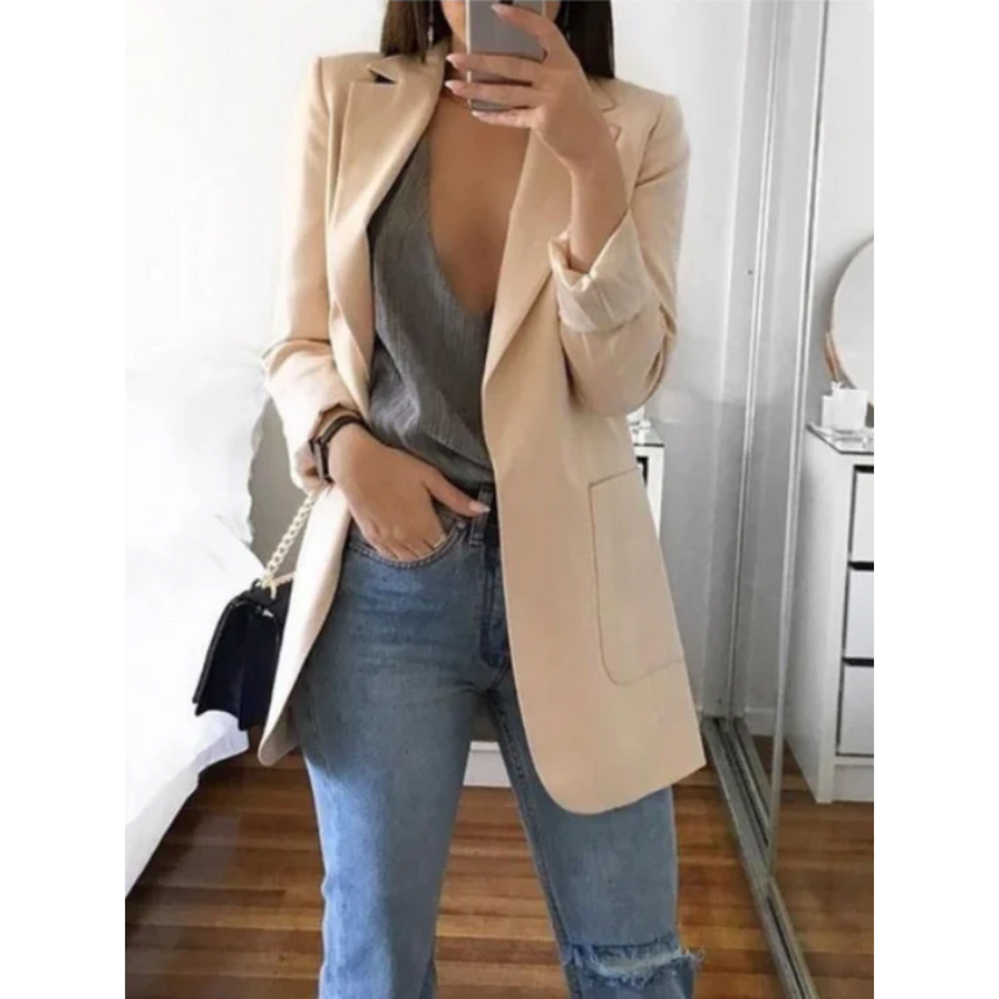 Elena | Blazer slim au design moderne et élégant