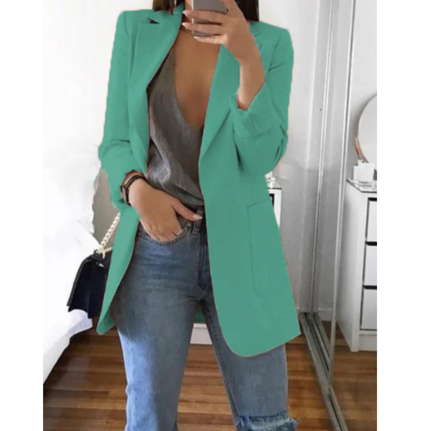 Elena | Blazer slim au design moderne et élégant