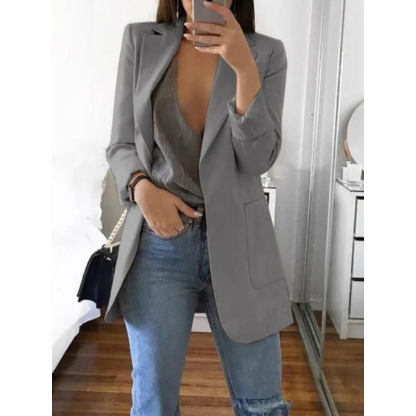Elena | Blazer slim au design moderne et élégant
