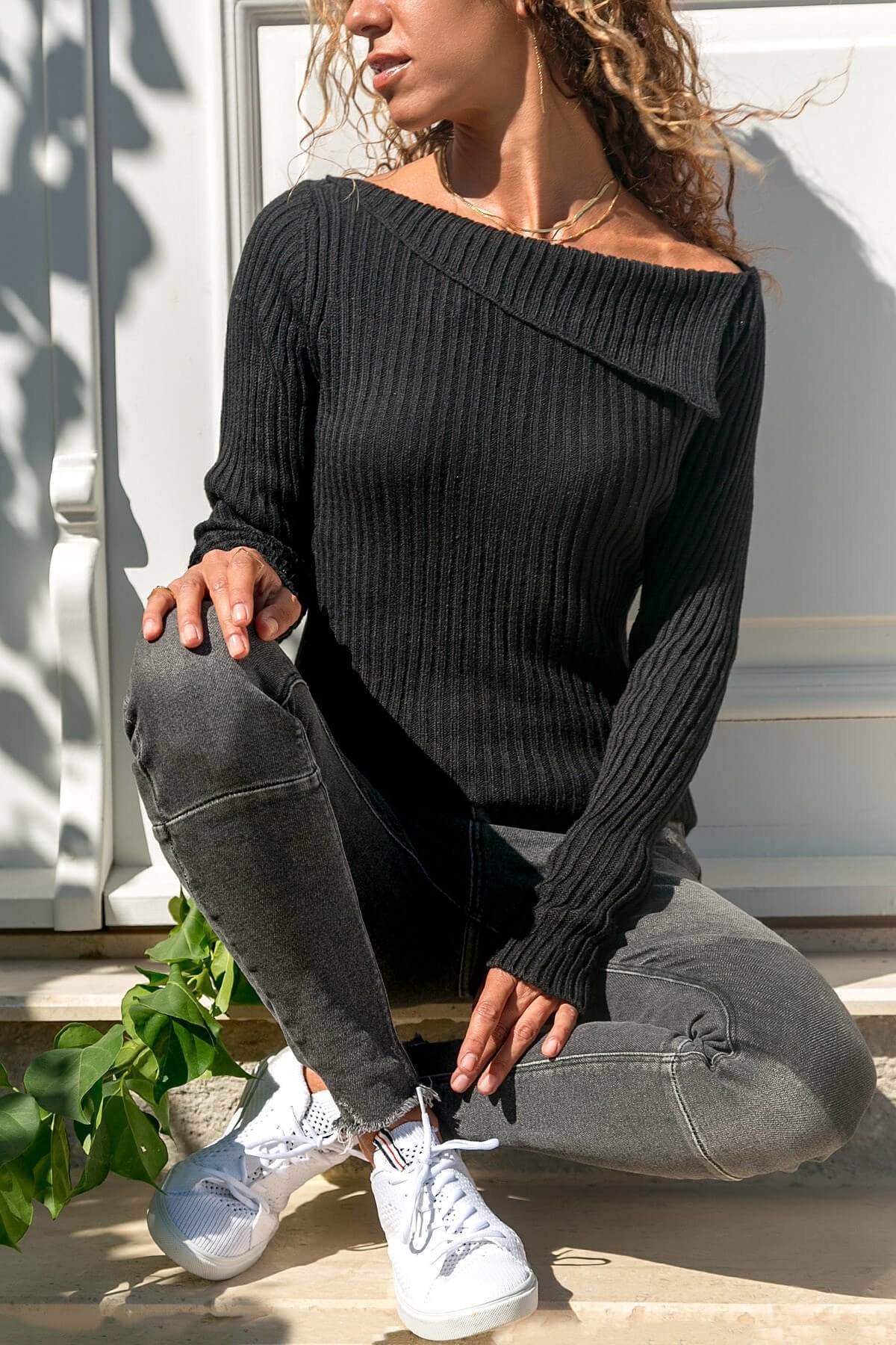 Lilac® Pull à la mode et minimaliste