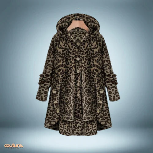 Veste Teddy - avec boutons et capuche