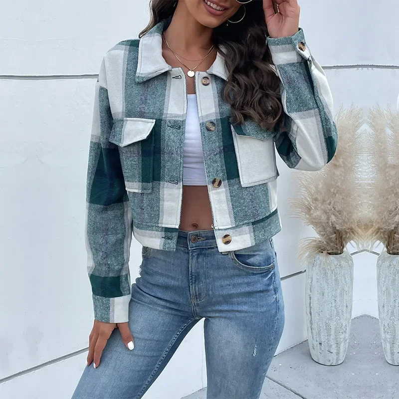 Mira - Veste à carreaux tendance pour femme