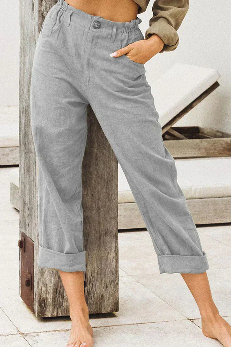 Adèle Pantalon en lin élégant pour tous les jours