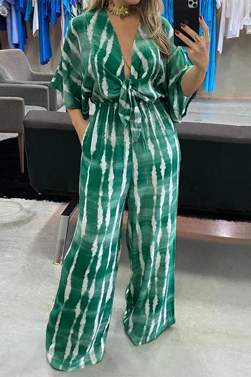 - Combinaisons amples à col rayé