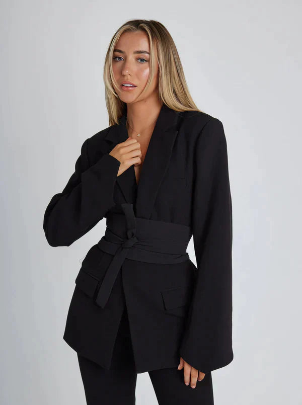 Krizza | Blazer Femme Élégant avec Ceinture Chic et Confortable