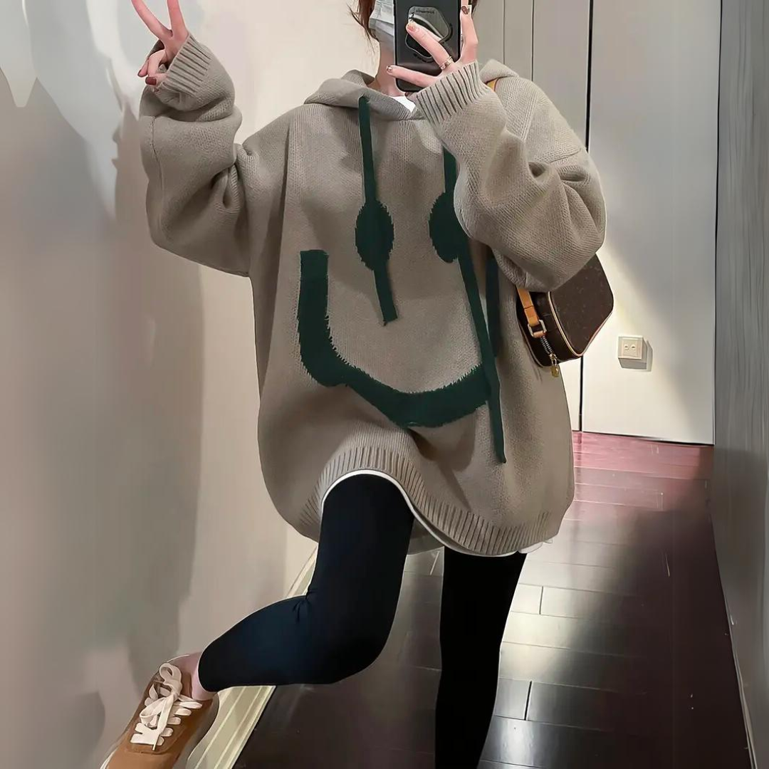Smile - Sweat à capuche chaud et douillet