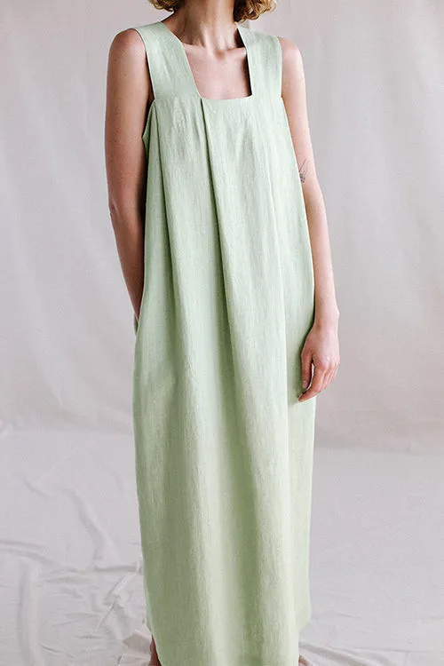 Collins - Robe longue sans manches à encolure carrée