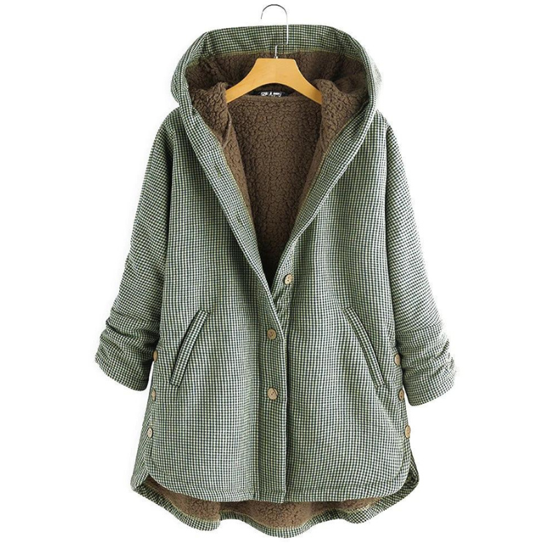 Bea™ | Manteau de fourrure classique à carreaux