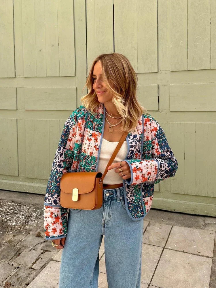 Veste vintage à carreaux pour femmes