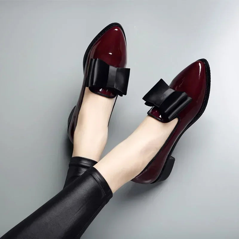 Unyke Loafers | Mocassins en cuir brillant pour femmes