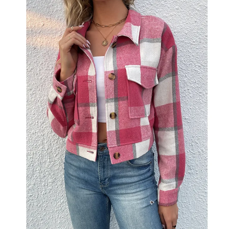 Mira - Veste à carreaux tendance pour femme