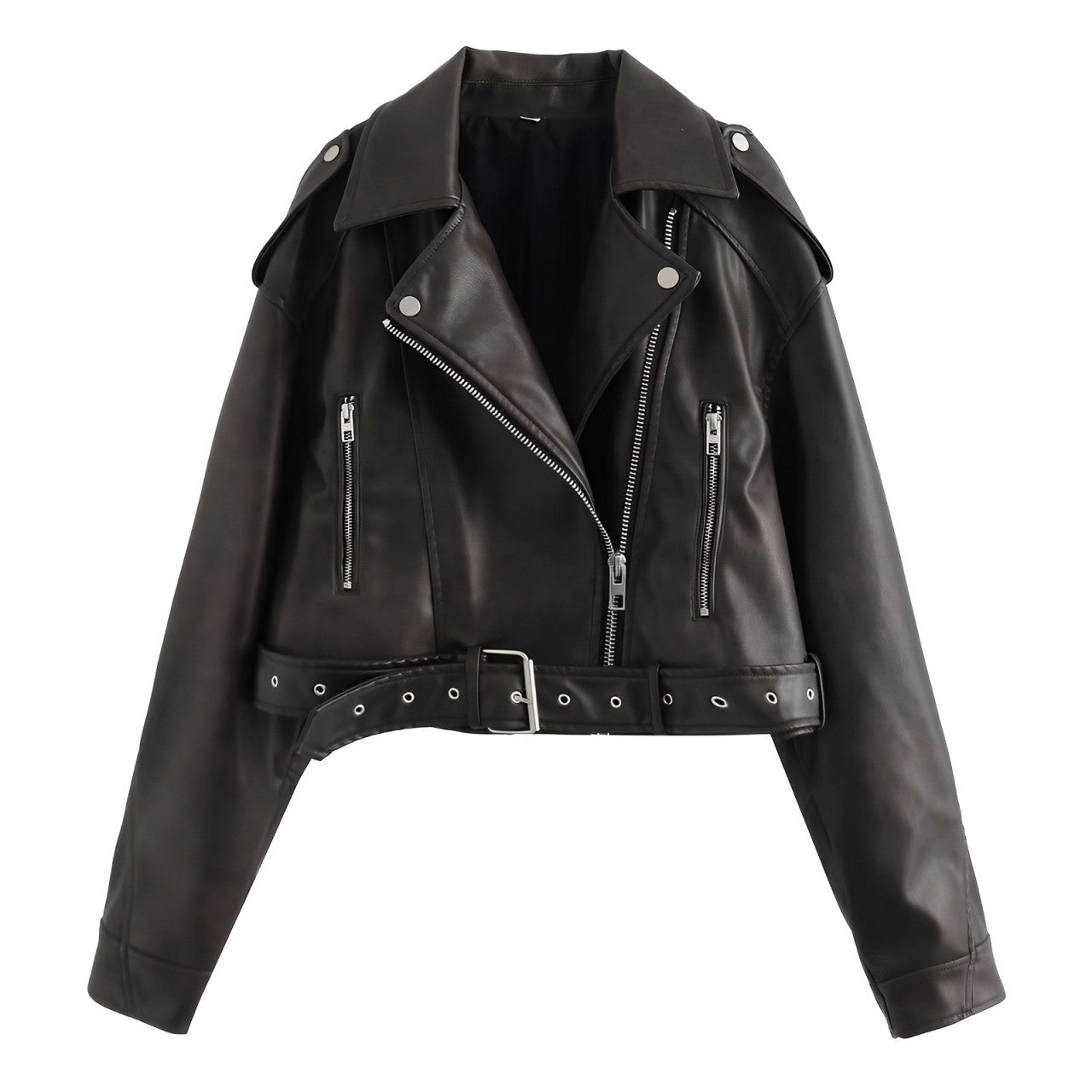 Veste en cuir baggy vintage