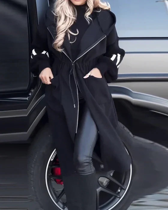 Large - long manteau avec poches détachées