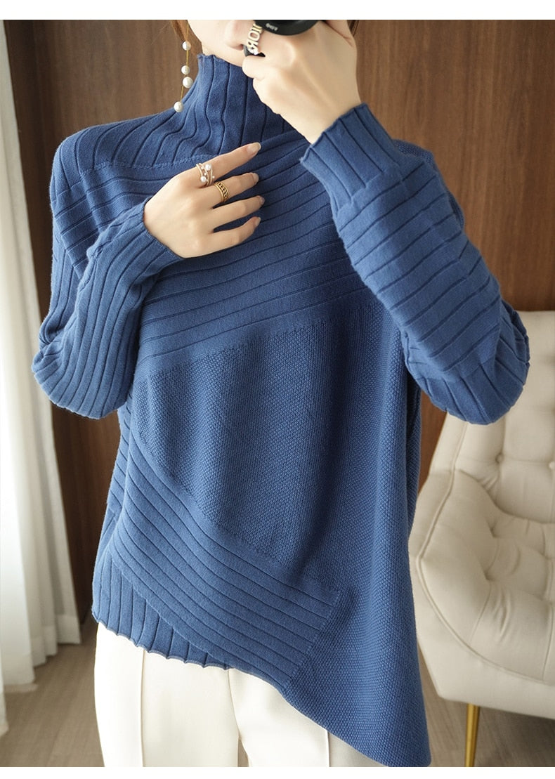 Pull Col Roulé Douillet pour l'Automne et l'Hiver – Idéal pour Rester au Chaud