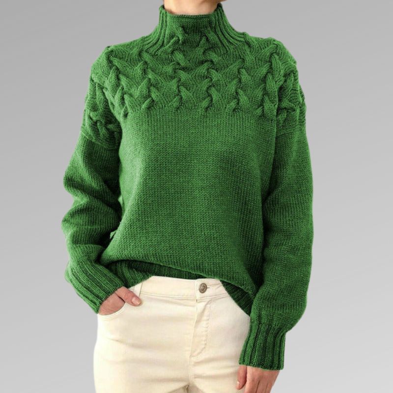 Rachel|Pull à col roulé élégant et chaud