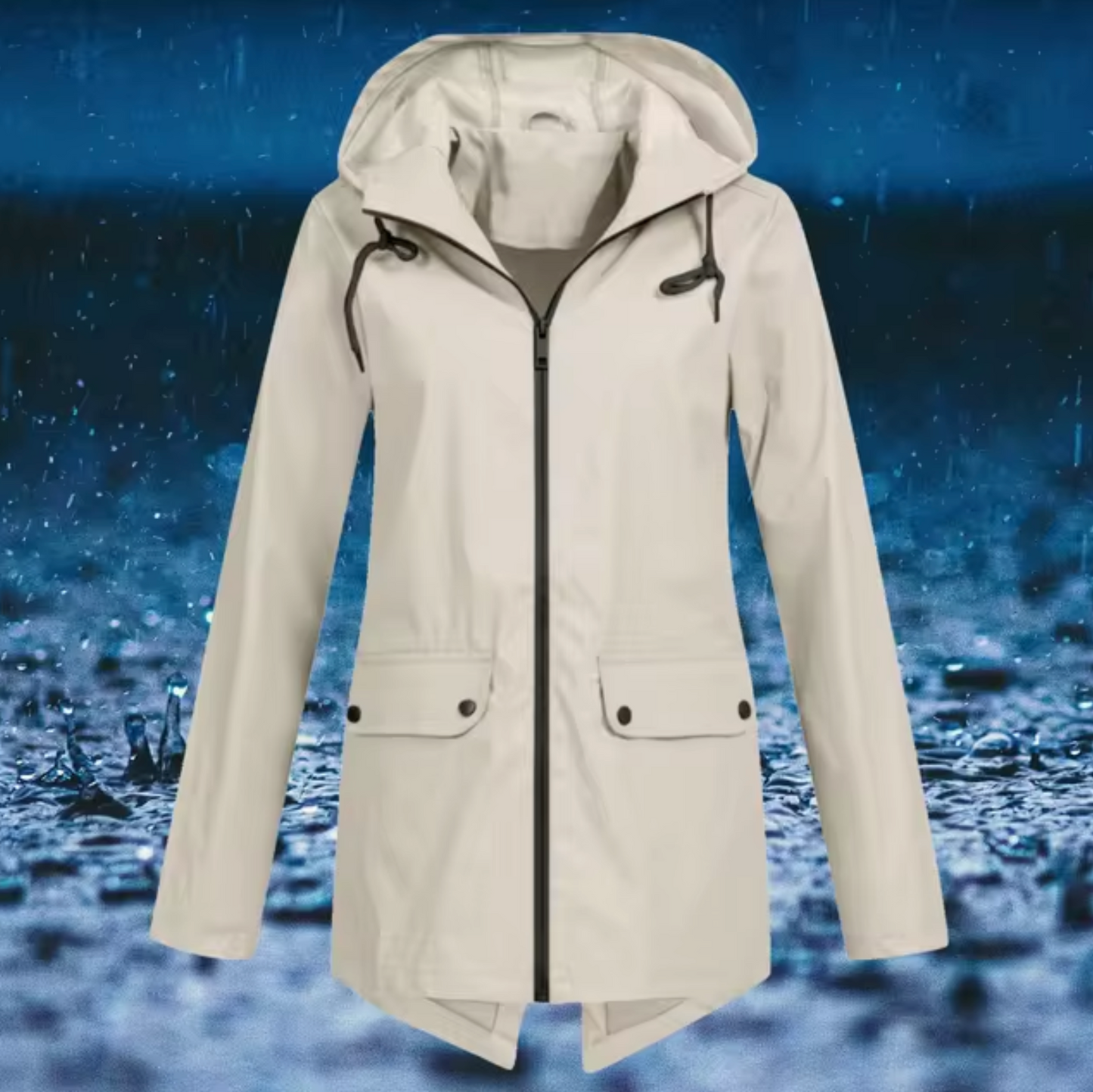 Cara | Imperméable coupe-vent avec capuche