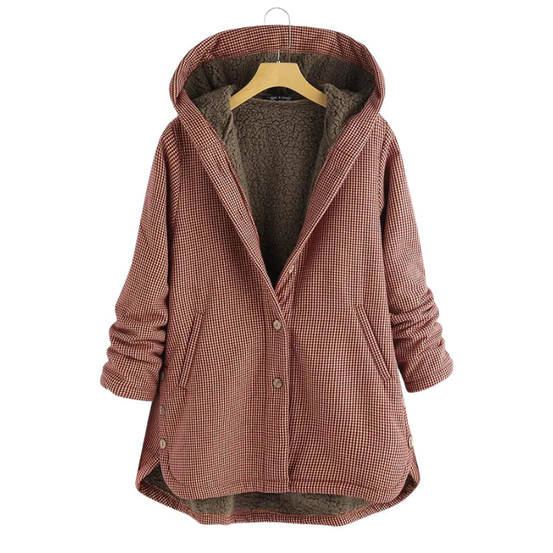 Bea™ | Manteau de fourrure classique à carreaux