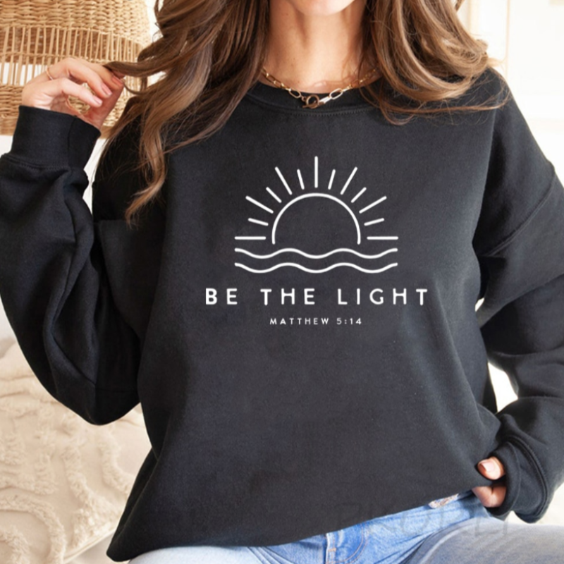 Daphne - Pull d'Hiver Stylé et Confortable "Be The Light" pour Femmes