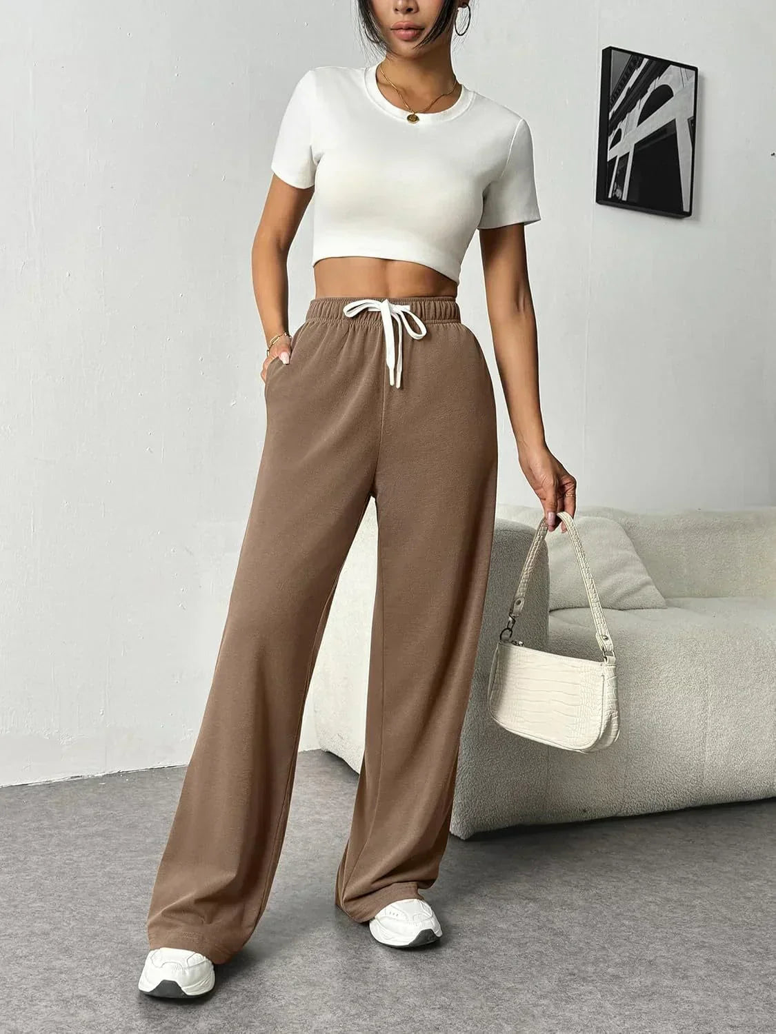 Amélie - Pantalon Large Élégant pour l'Automne et l'Hiver pour Femme