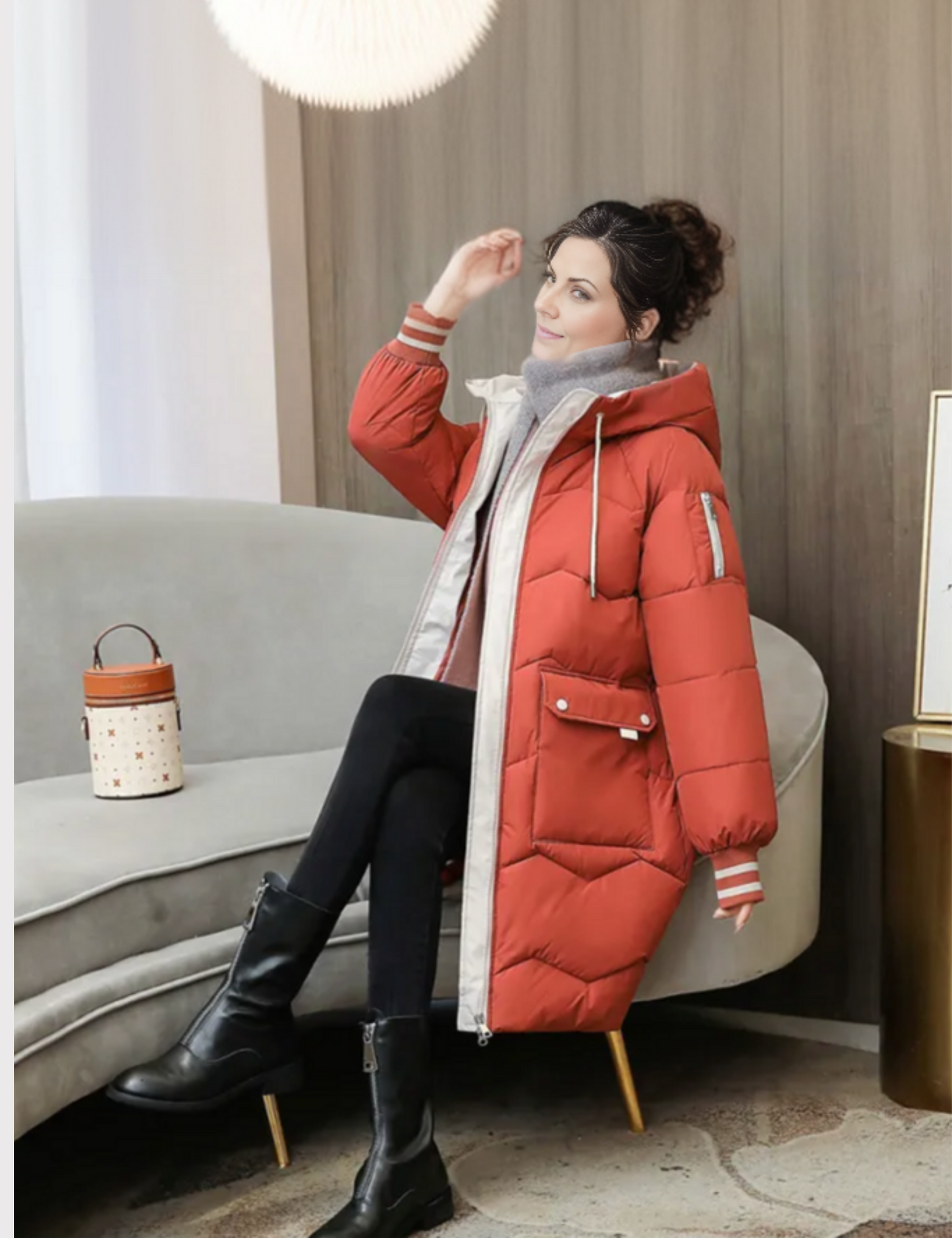 Connie - Veste longue bouffante