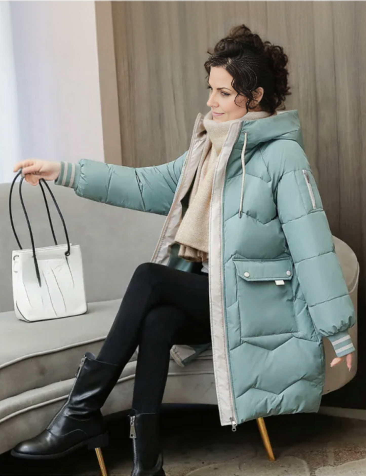 Connie - Veste longue bouffante