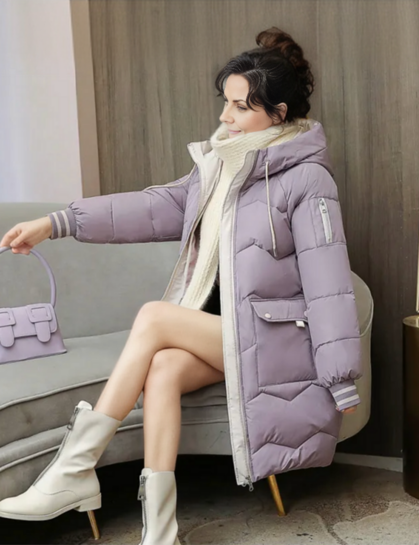 Connie - Veste longue bouffante
