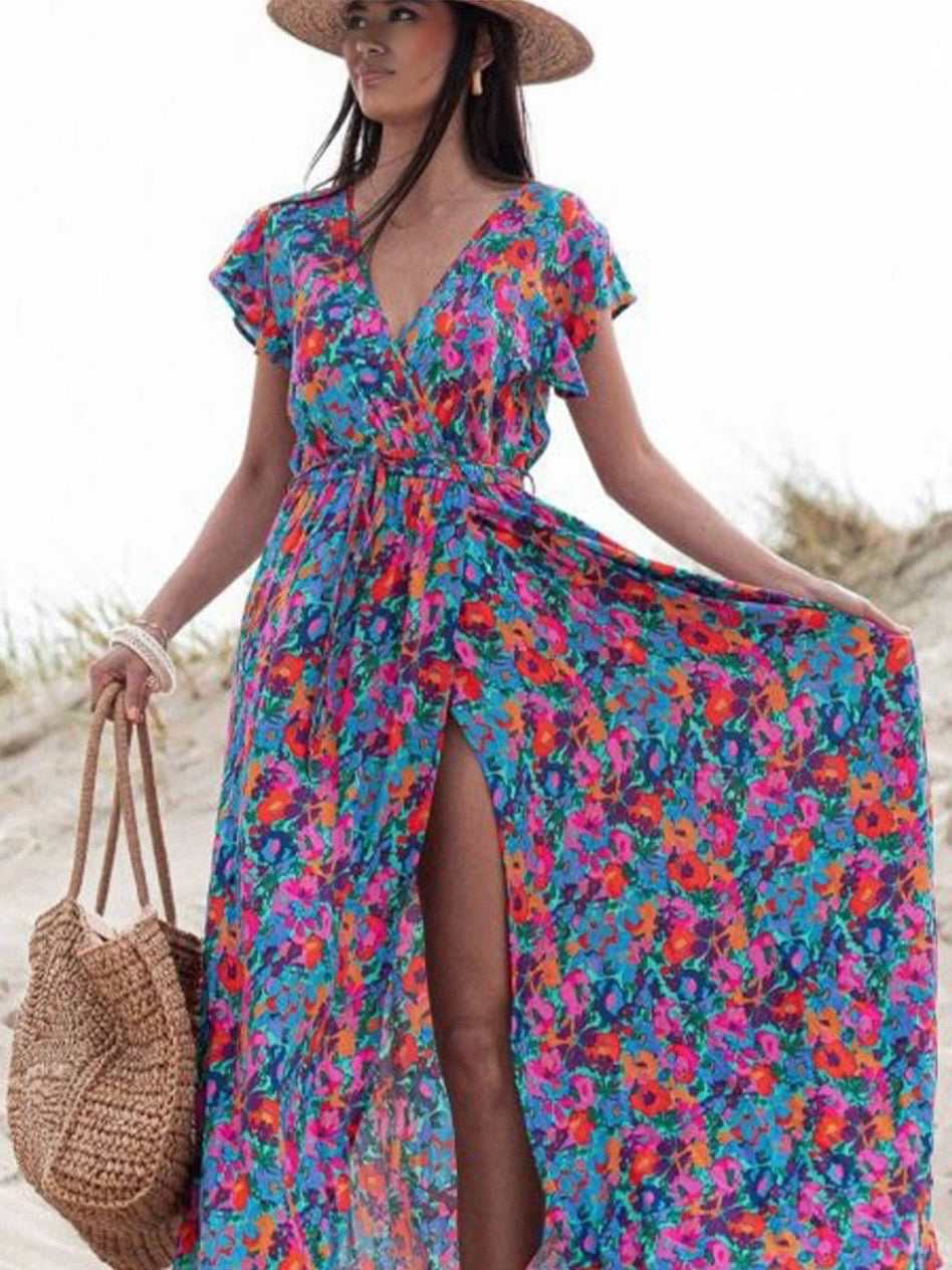 Robe florale boho légère