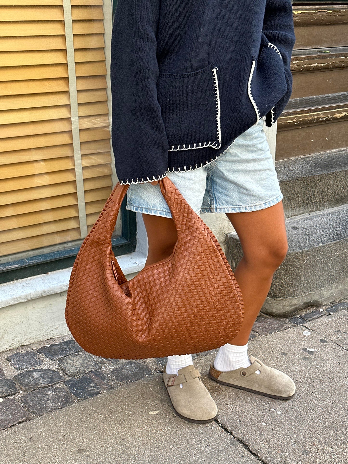 Aivee | Chic Sac à main tressé - Parfait pour toutes les occasions