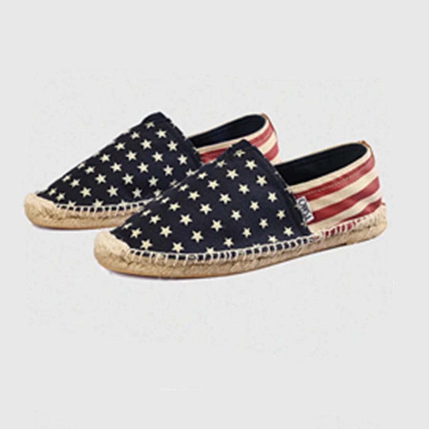 Eline | Espadrilles rayées en toile brossée