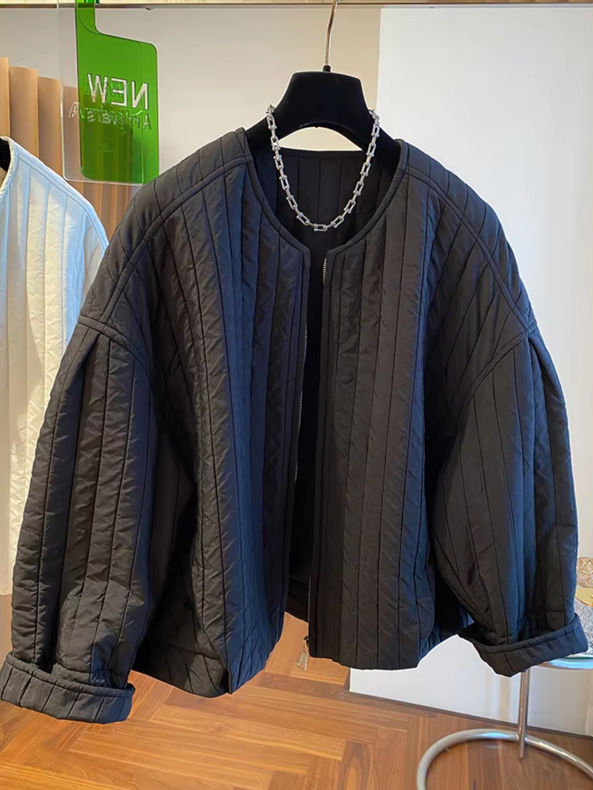 Veste matelassée avec fermeture éclair