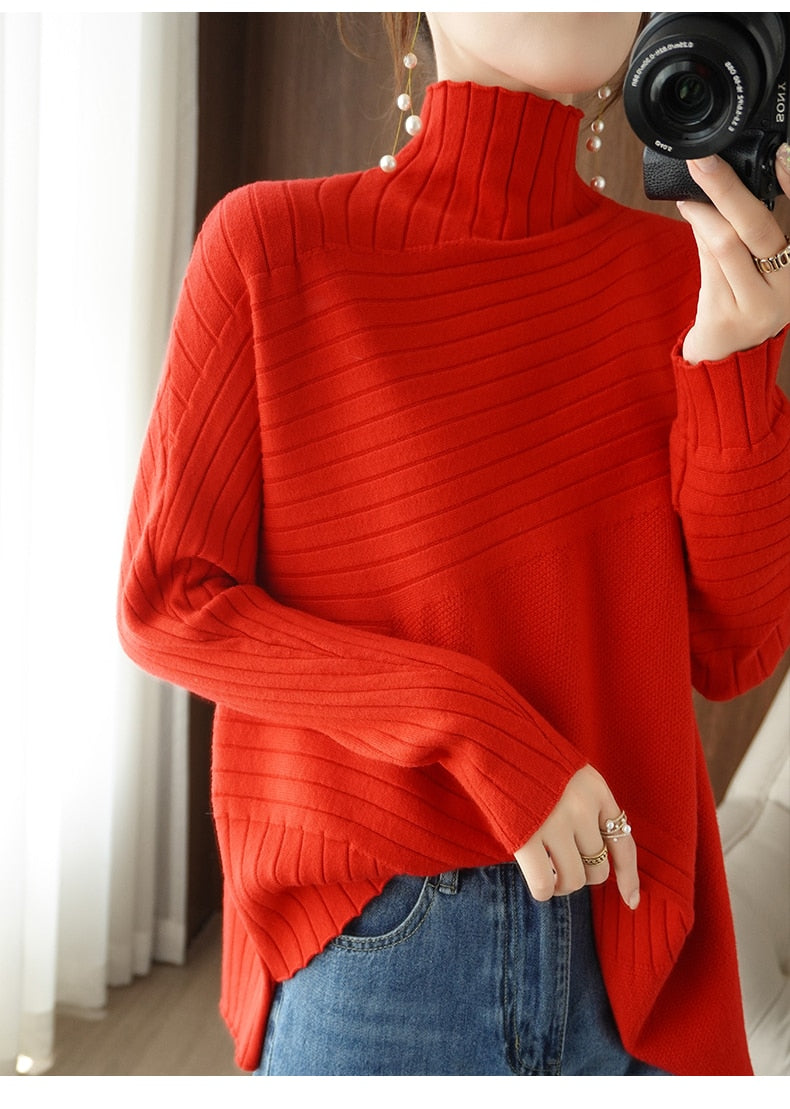Pull Col Roulé Douillet pour l'Automne et l'Hiver – Idéal pour Rester au Chaud