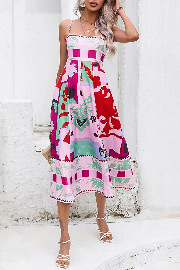 Robe midi avec dos froncé