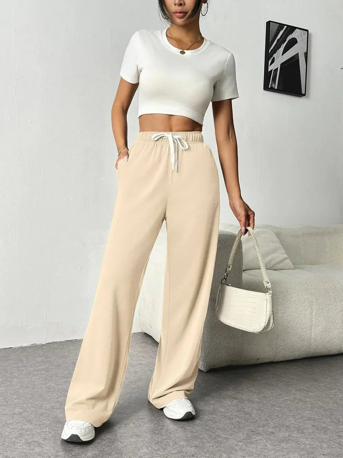 Amélie - Pantalon Large Élégant pour l'Automne et l'Hiver pour Femme