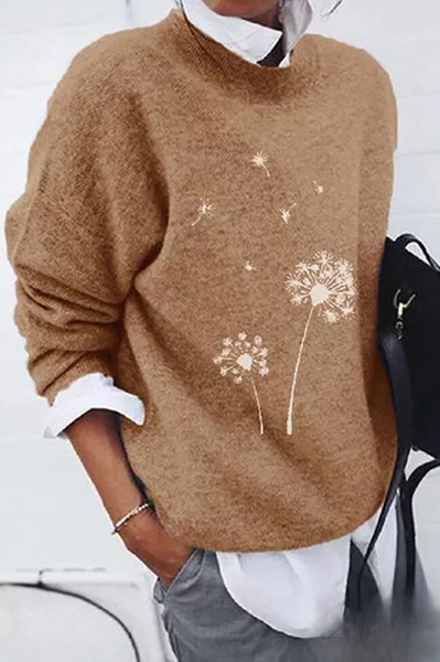 Couleurs fraîches : encolure ronde et imprimé stylé pour une journée confortable