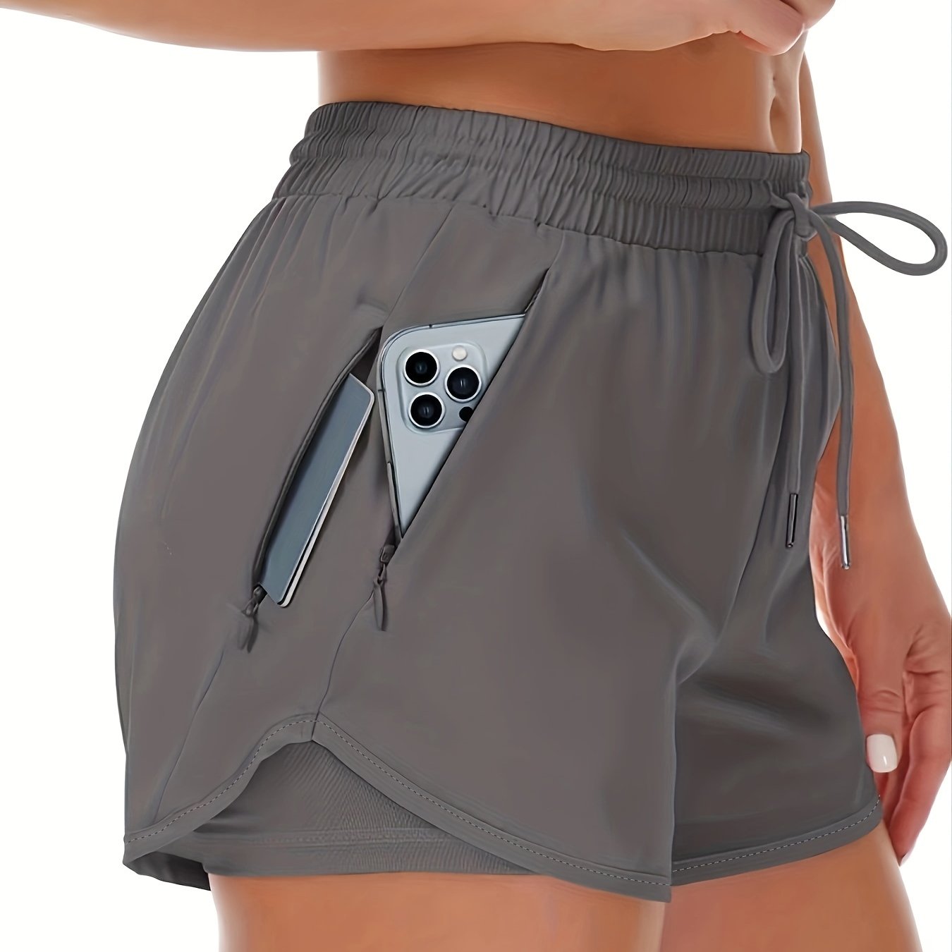 Lotte | Sporty 2-in-1 short pour femmes avec poches