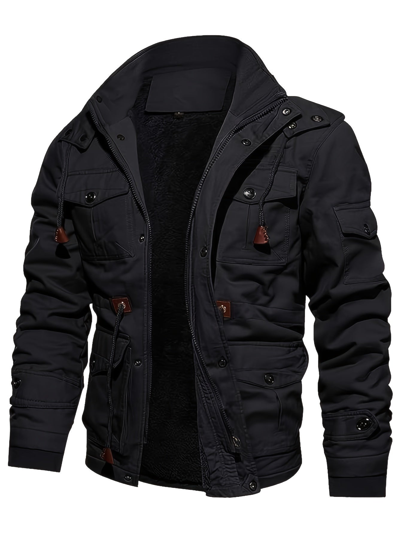 Veste tactique d'extérieur à capuche en laine polaire chaude pour hommes | Parfait pour les activités de plein air