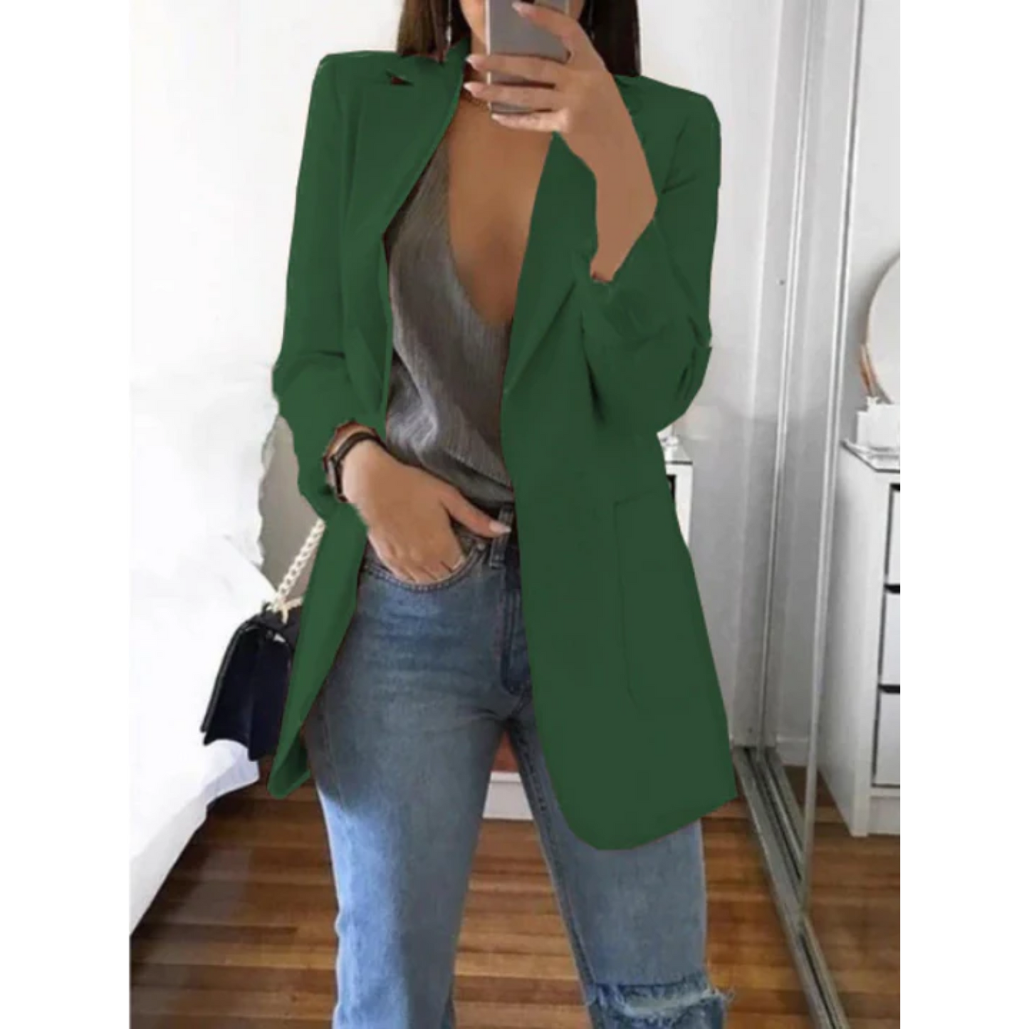Elena | Blazer slim au design moderne et élégant