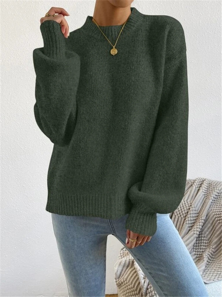 Pull élégant à col montant pour femme