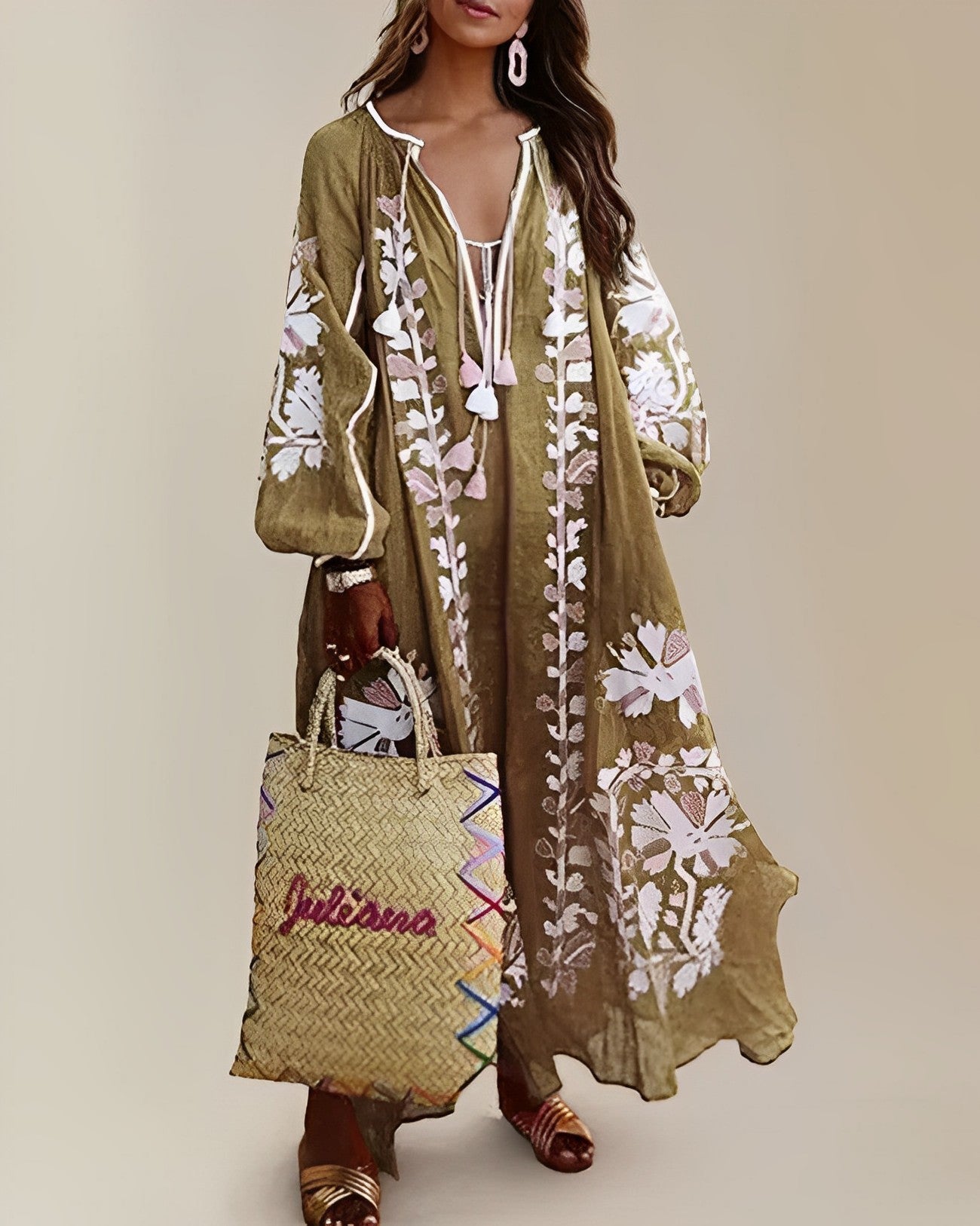 Lovia - Robe rétro boho ample