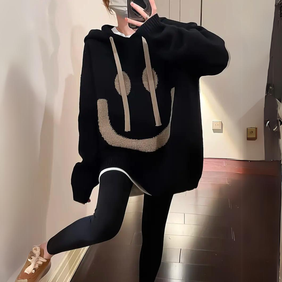 Smile - Sweat à capuche plus chaud et plus souple
