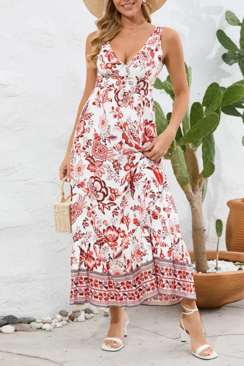 Eva | Robe Longue Fleurie Femme