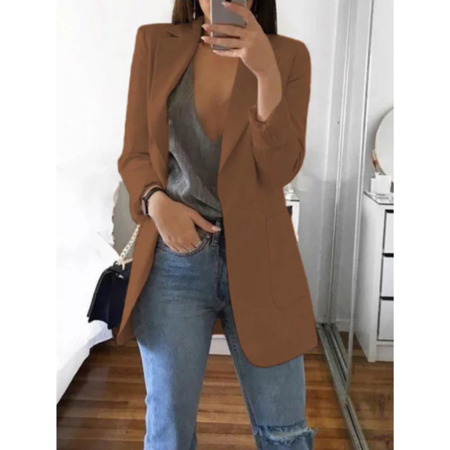 Elena | Blazer slim au design moderne et élégant
