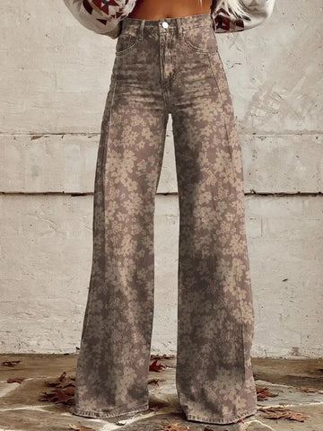 Edie - Pantalon large rétro