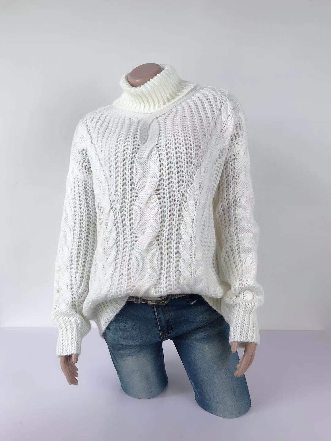 Miranda - Pull à col roulé en maille